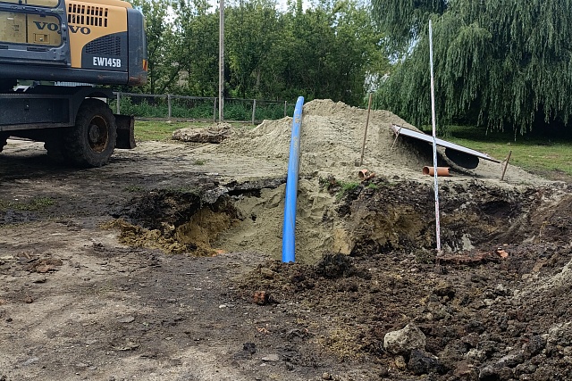 Для 1650 жителей села Ермоловка улучшилось качество коммунальных услуг после ремонта системы водоотведения